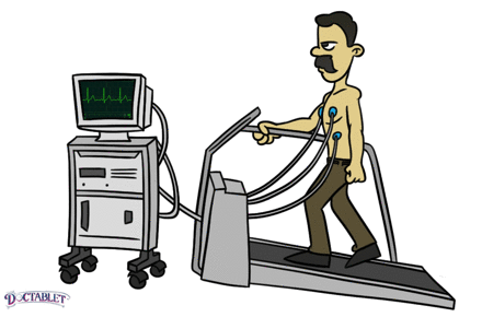 Durante la ergometria tu electrocardiograma es monitoreado. 