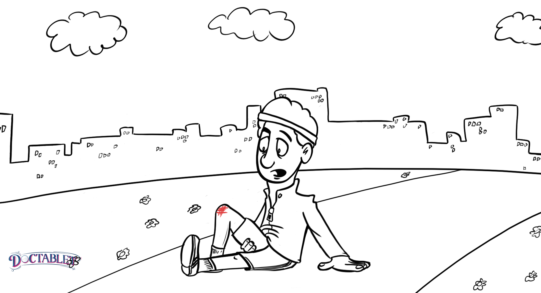 Imagine you fall and scrape your knee, then imagine you do the same thing every single day of your life.  This is a good way of understanding how smoking and eating poorly lead to heart attacks. 