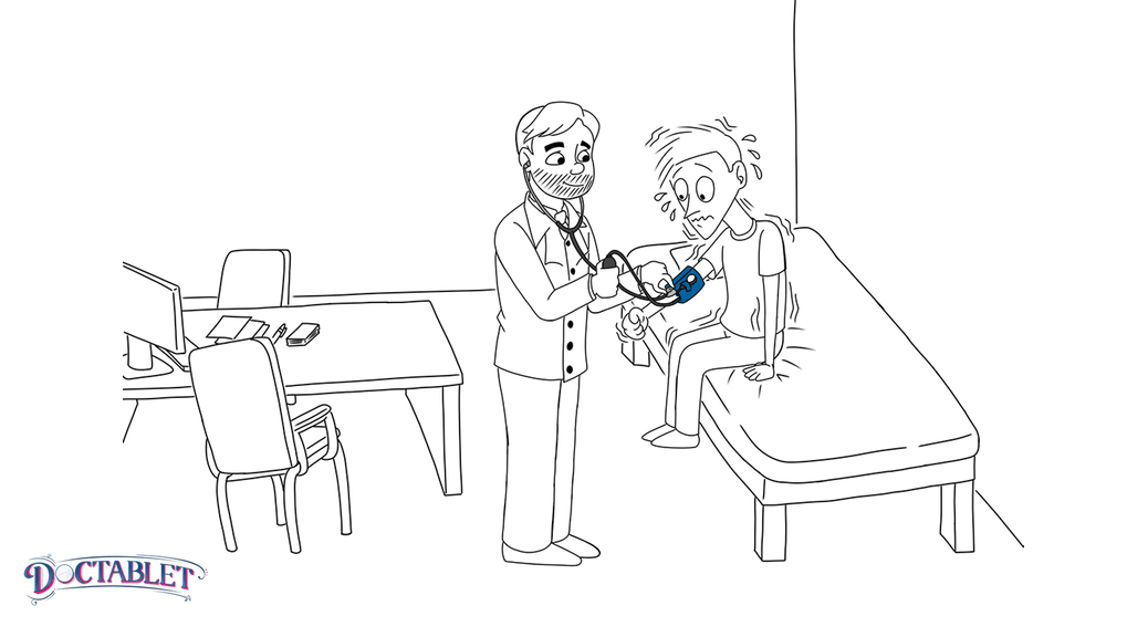 White-Coat syndrome: anxiety can cause blood pressure spikes.